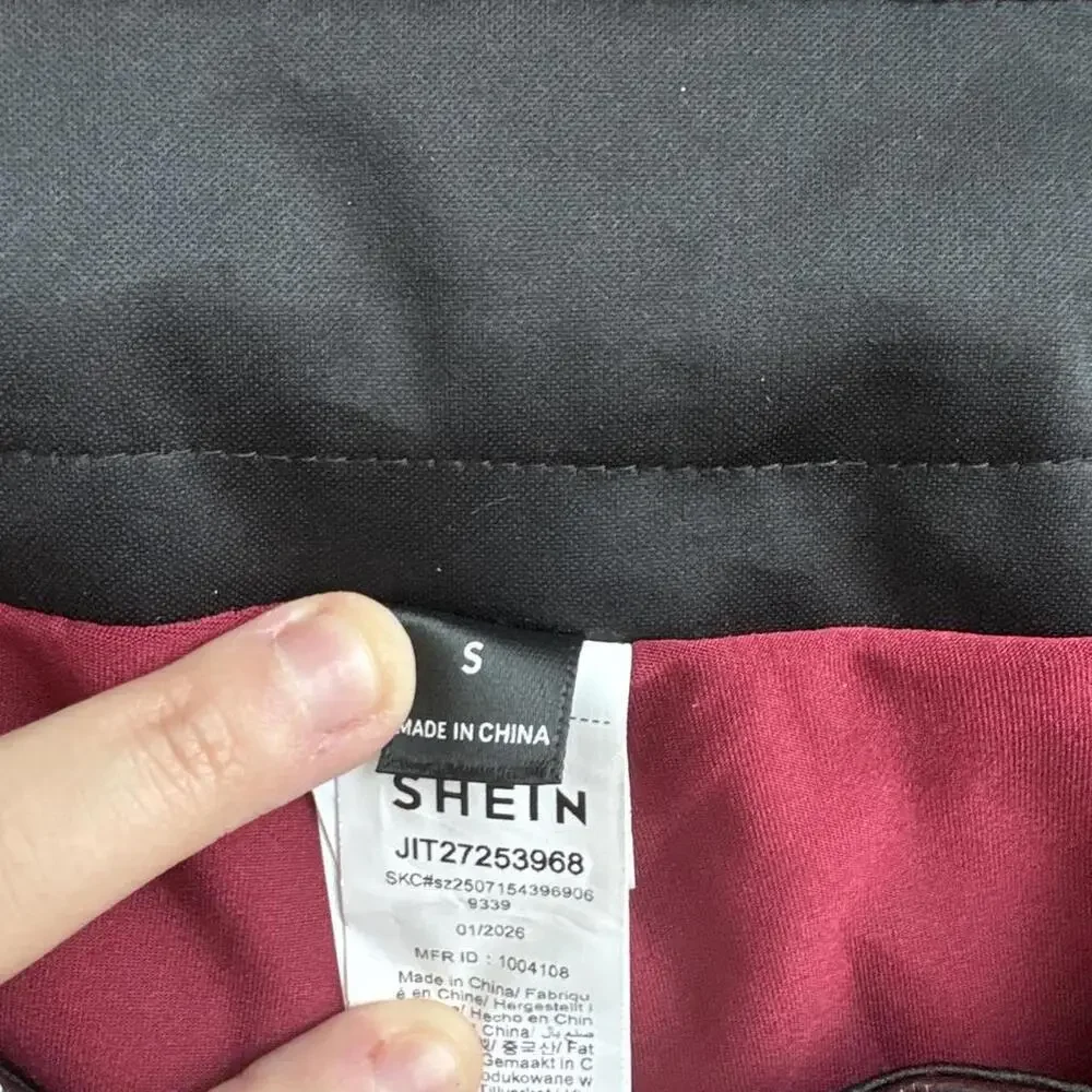 SHEIN Women's brown burgundy Skirts